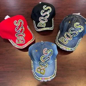 Casquette Baseball Femme MESU Strass Crystal - Paillettes Glitter Ajustable Unisexe